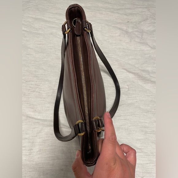 VINTAGE COACH TRIBECA SHOULDER BAG IN MAHOGANY - Picture 10 of 16